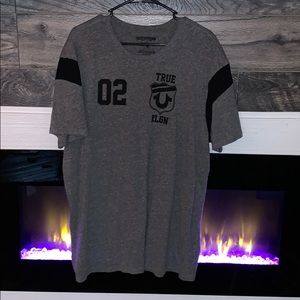 True Religion “Varsity” Themed T Shirt